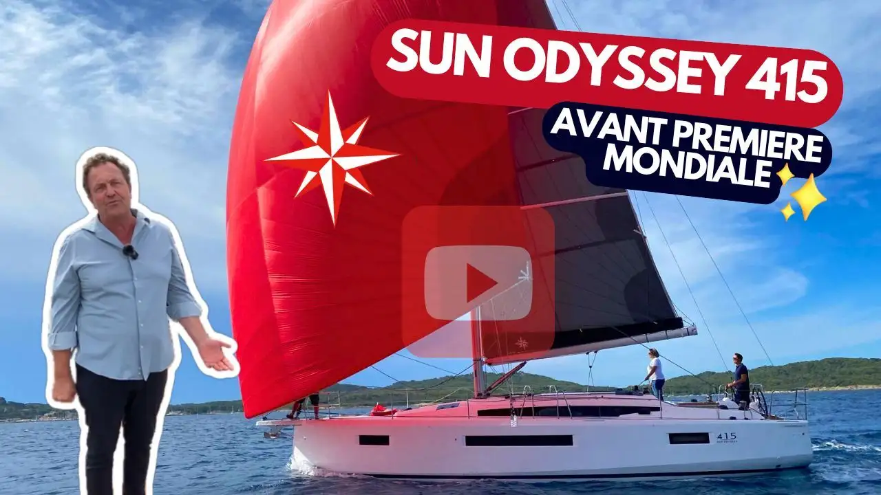 Visite vido avant premire mondiale Sun Odyssey 415 Jeanneau