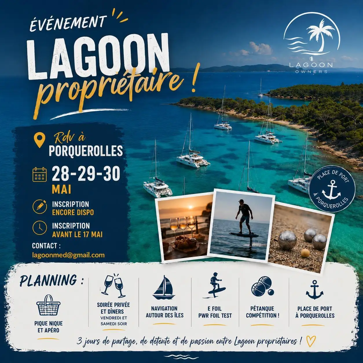 3 jours � Porquerolles entre propri�taires !